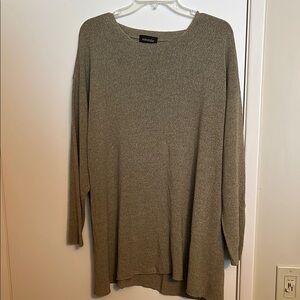 Eskandar Tan Crew Neck Sweater Relaxed Fit